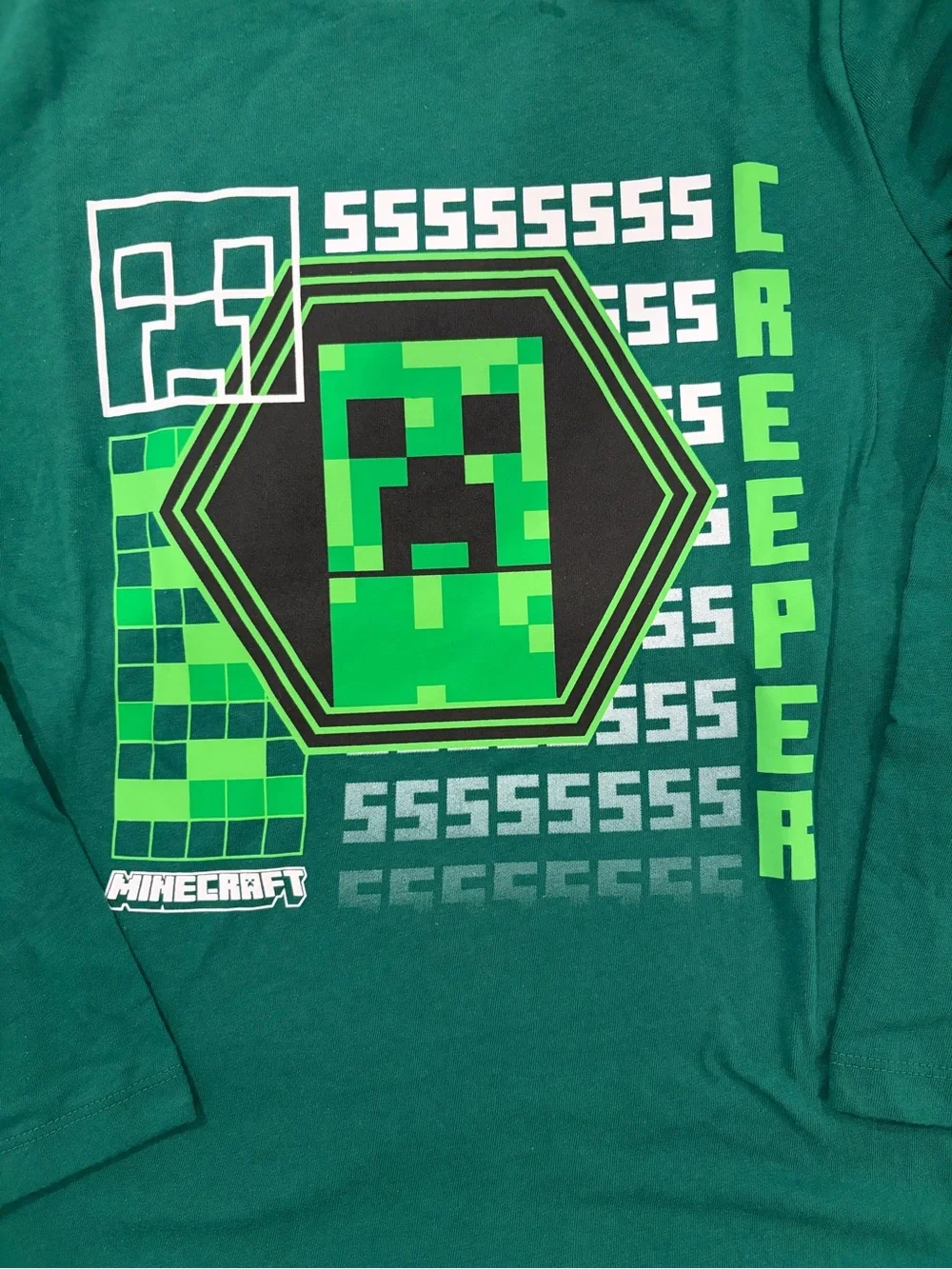 Old Navy long sleeve Minecraft tee